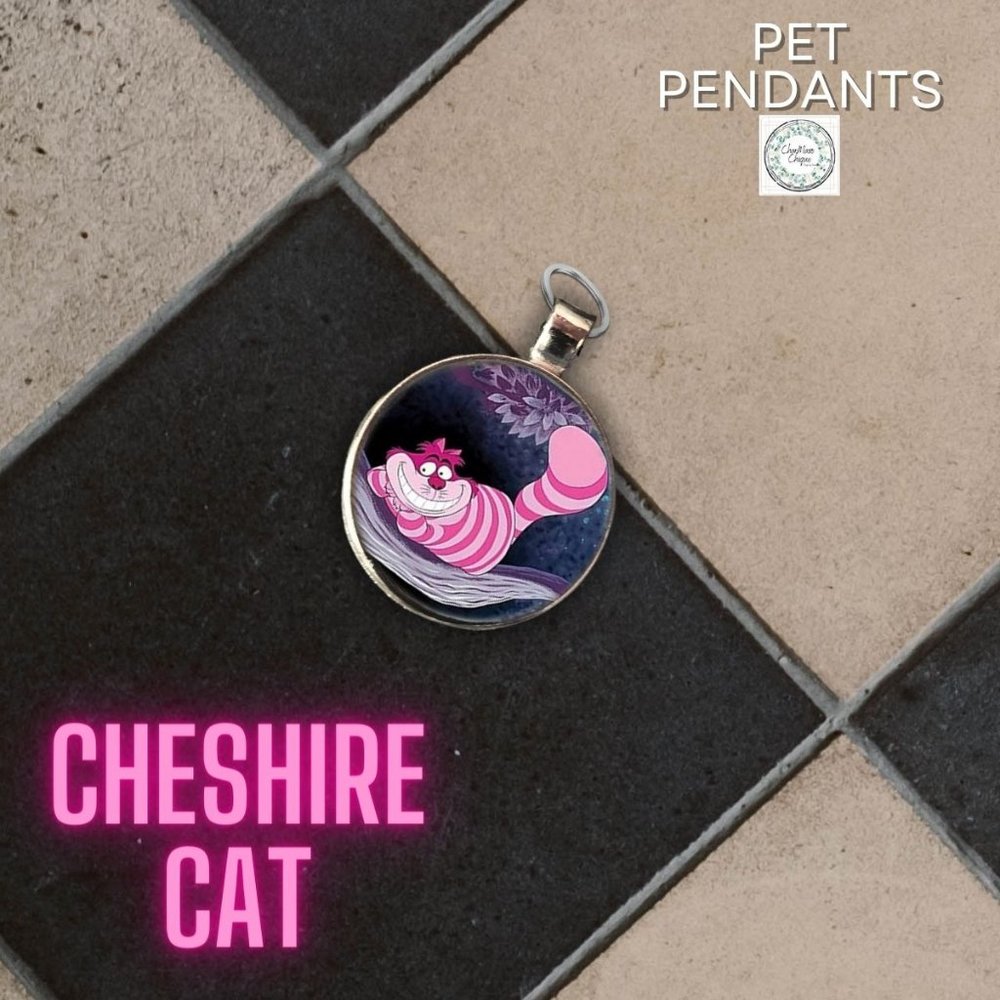 Disney Alice in Wonderland-Pet Tag "Cheshire Cat" Tag accessory for pet collar